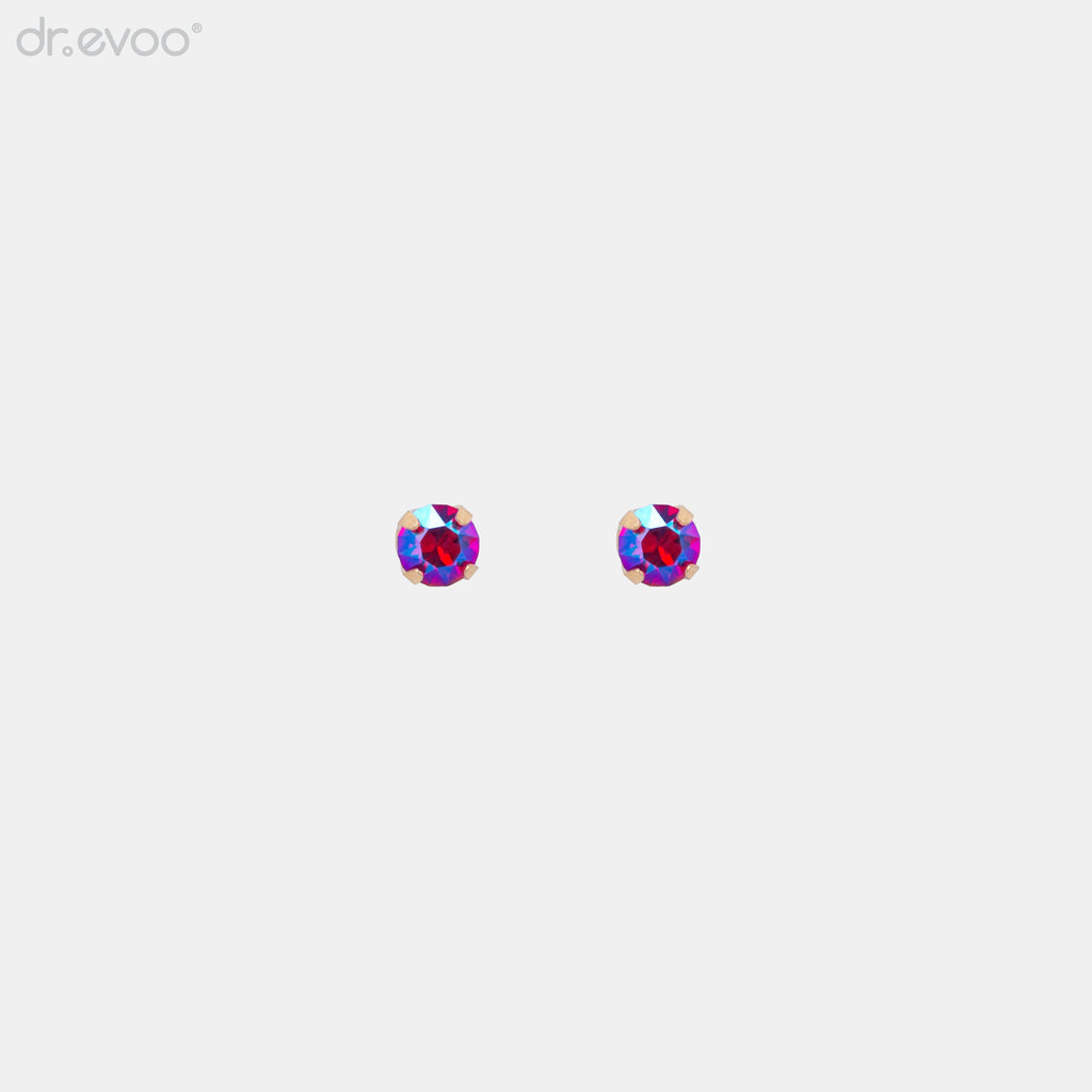 Scarlet Tiara Shimmer - 3mm GP - anting-anting by dr.evoo® - anak-anak, dewasa